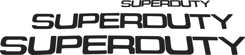 Ford Super Duty 08-16 Acrylic Emblem Inserts in Black