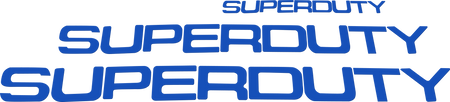 Ford Super Duty 17-19 Acrylic Emblem Inserts in Blue