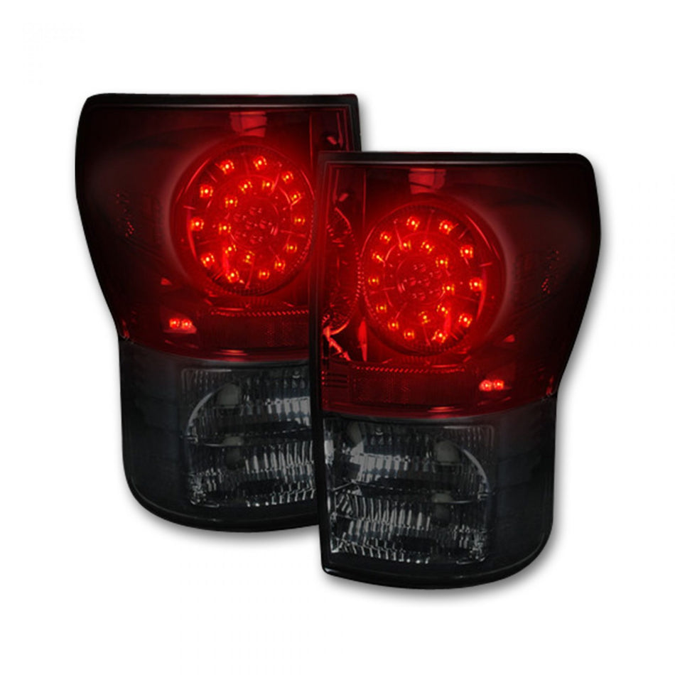 Toyota Tundra 07-13 Tail Lights LED in Dark Red