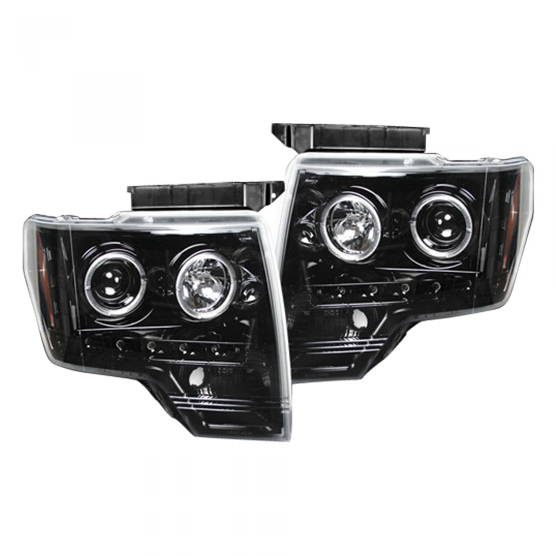 Ford F150 & Raptor 09-14 Projector Headlights CCFL Halos & DRL