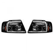 Ford F150 04-08 Projector Headlights OLED Halos &amp; DRL in Smoked/Black