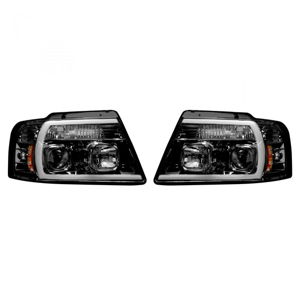 Ford F150 04-08 Projector Headlights OLED Halos & DRL in