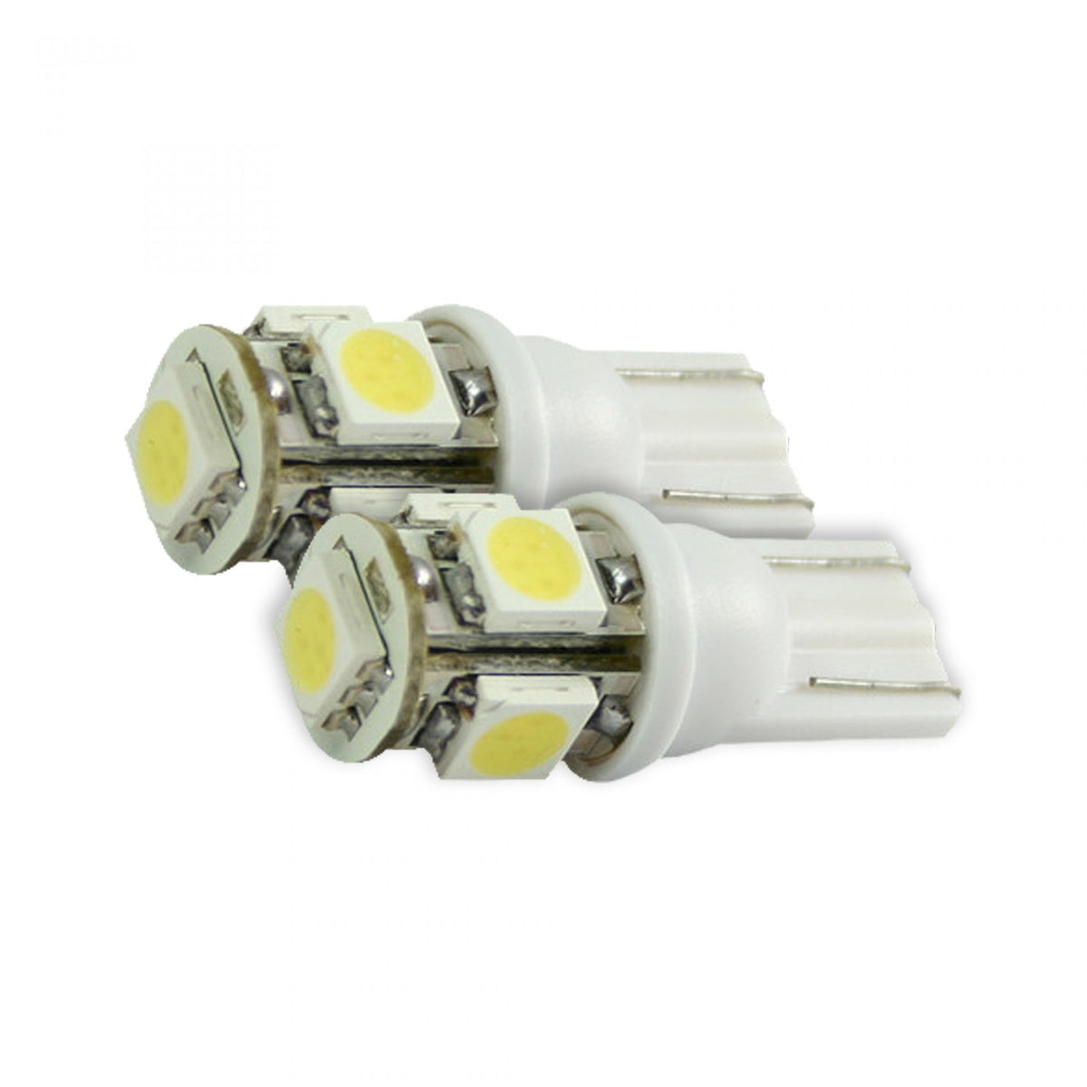 Wedge Style Reverse Led 194/168 Wedge Style 360 Degree 5 LED Bulbs in Red - GoRECON
