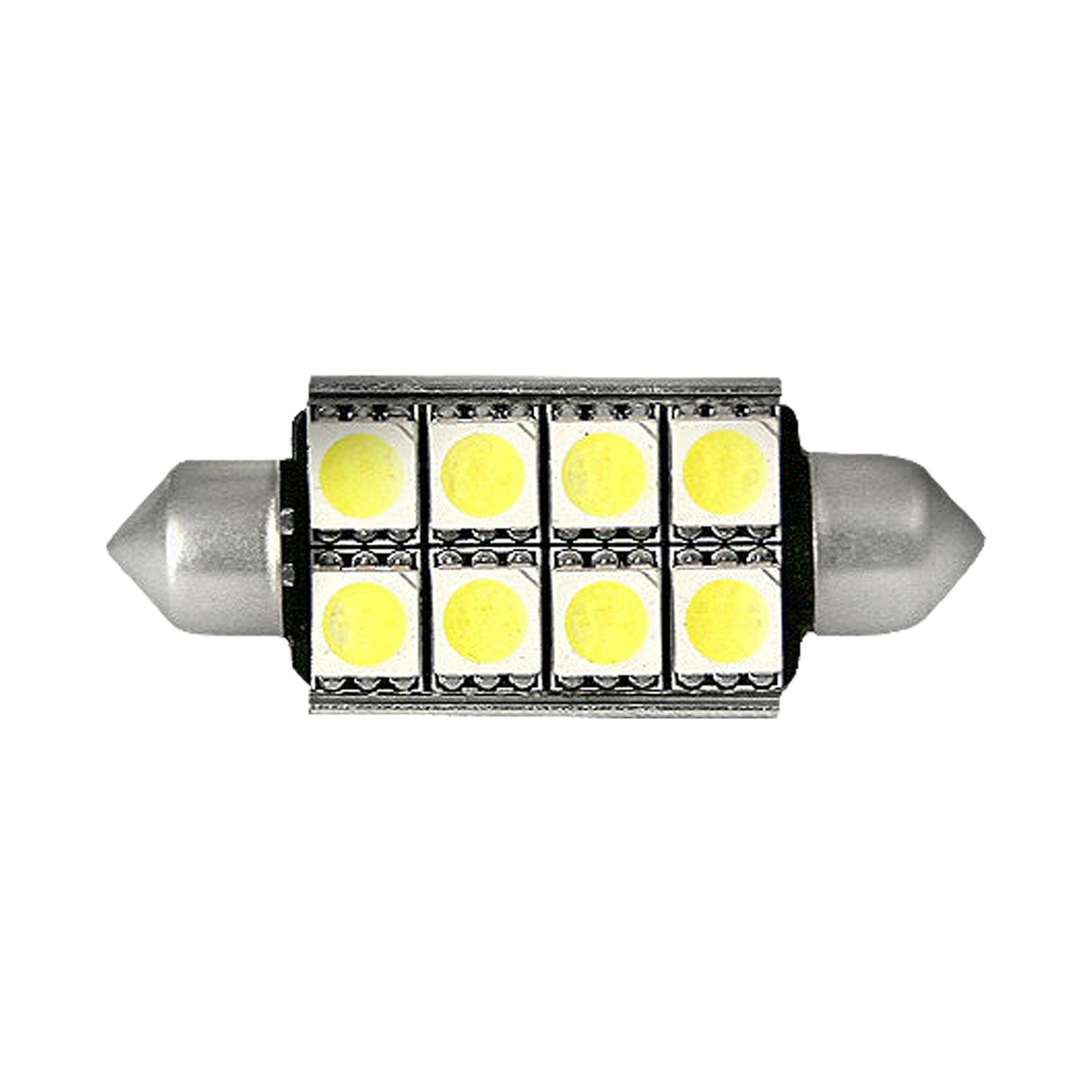 578/364 10mm x 42mm Canbus Festoon Ultra-High Power 3-Watt SMD 8 LED Bulb