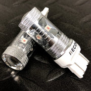 7443 (5 Extreme High Power CREE LEDs on each bulb) 360 Degree 30-Watt CREE LEDs - AMBER (Two Bulbs Per Package)