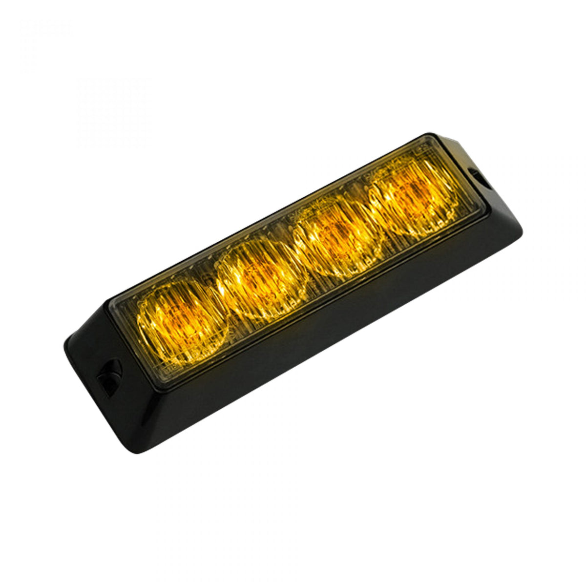 4-LED 19 Function 4-Watt High-Intensity Strobe Light Module w Black Base amber