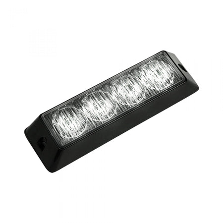 4-LED 19 Function 4-Watt High-Intensity Strobe Light Module w Black Base - White