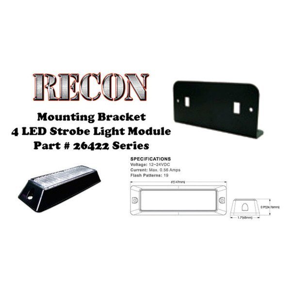 L Bracket Single Head for 26422 LED Strobe Light