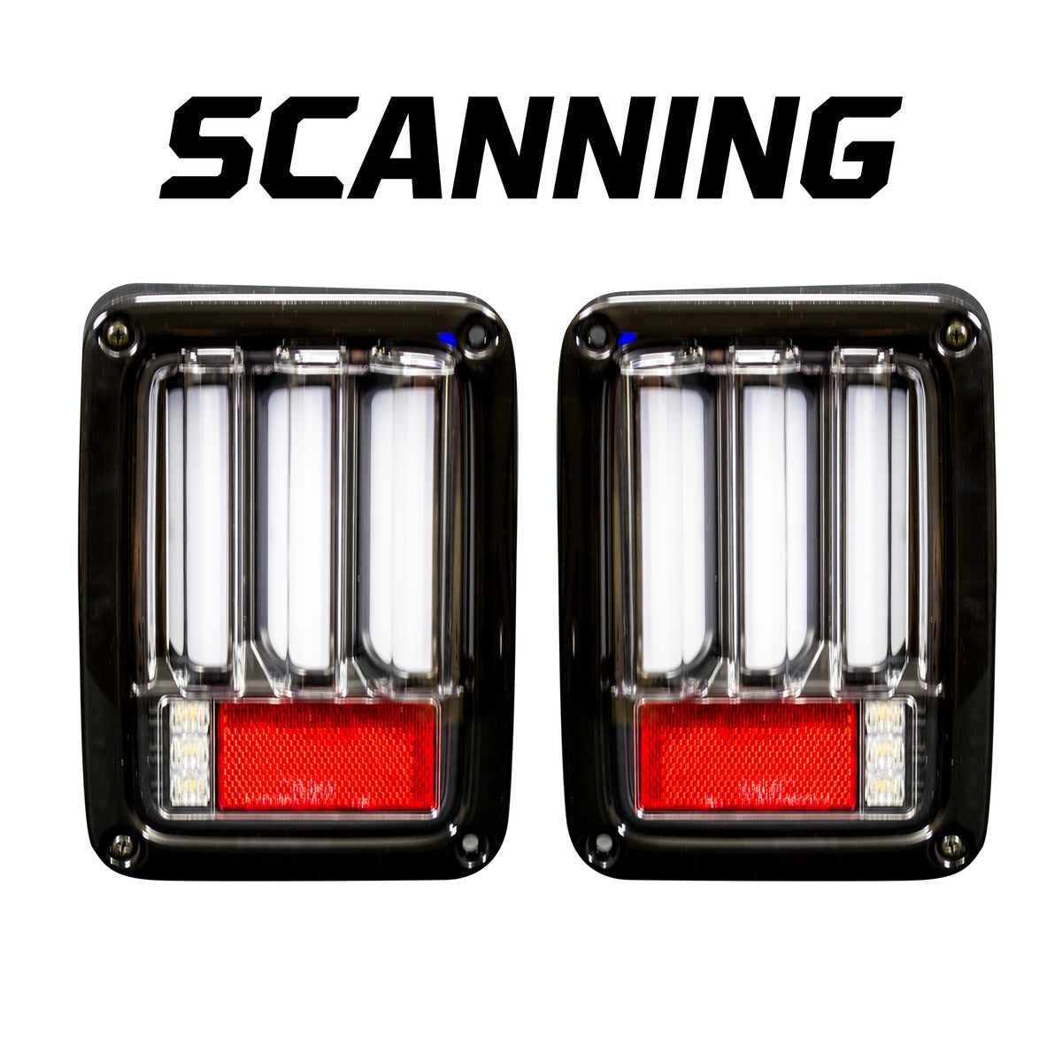 Jeep JK Wrangler 07-18 Tail Lights OLED in Clear