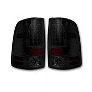 Dodge RAM 1500/2500/3500 13-18 (Replaces OEM LED) Tail Lights LED in Dark Red Smoked