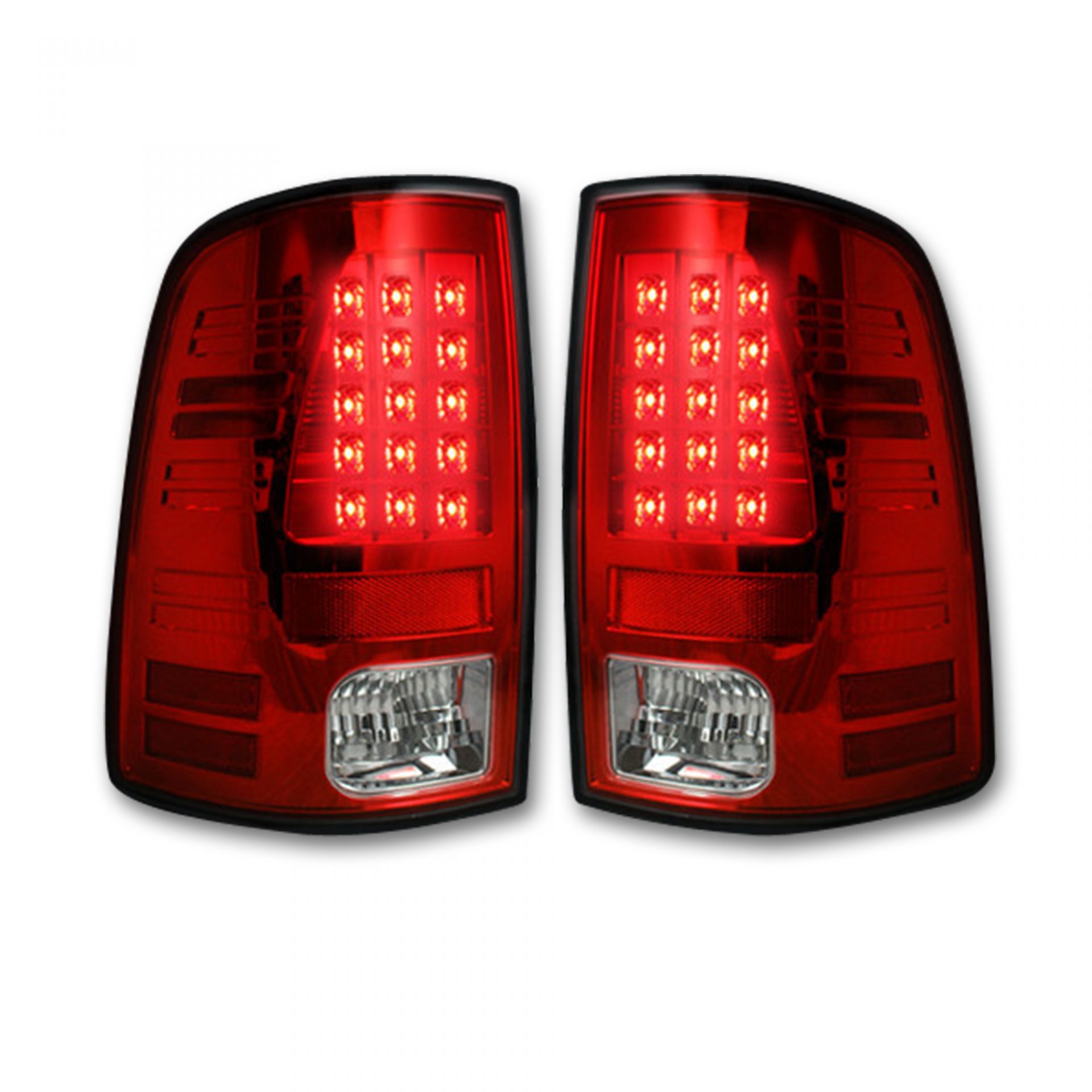 2013 - 2018 Dodge RAM 1500 Tail Lights LED | Red