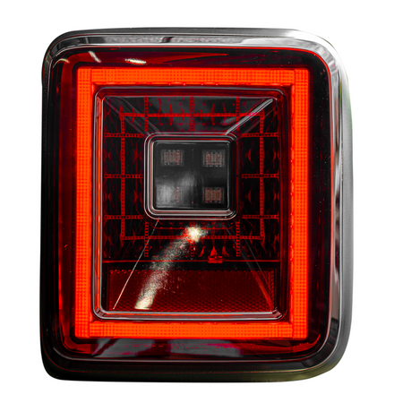 Image of Jeep JL Wrangler 18-19 for Factory OEM Halogen Tail Lights OLED Red Smoked