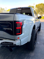 Ford F150 15-17 &amp; Raptor 17-19 (Replaces OEM LED) Tail Lights OLED Dark Red Smoked