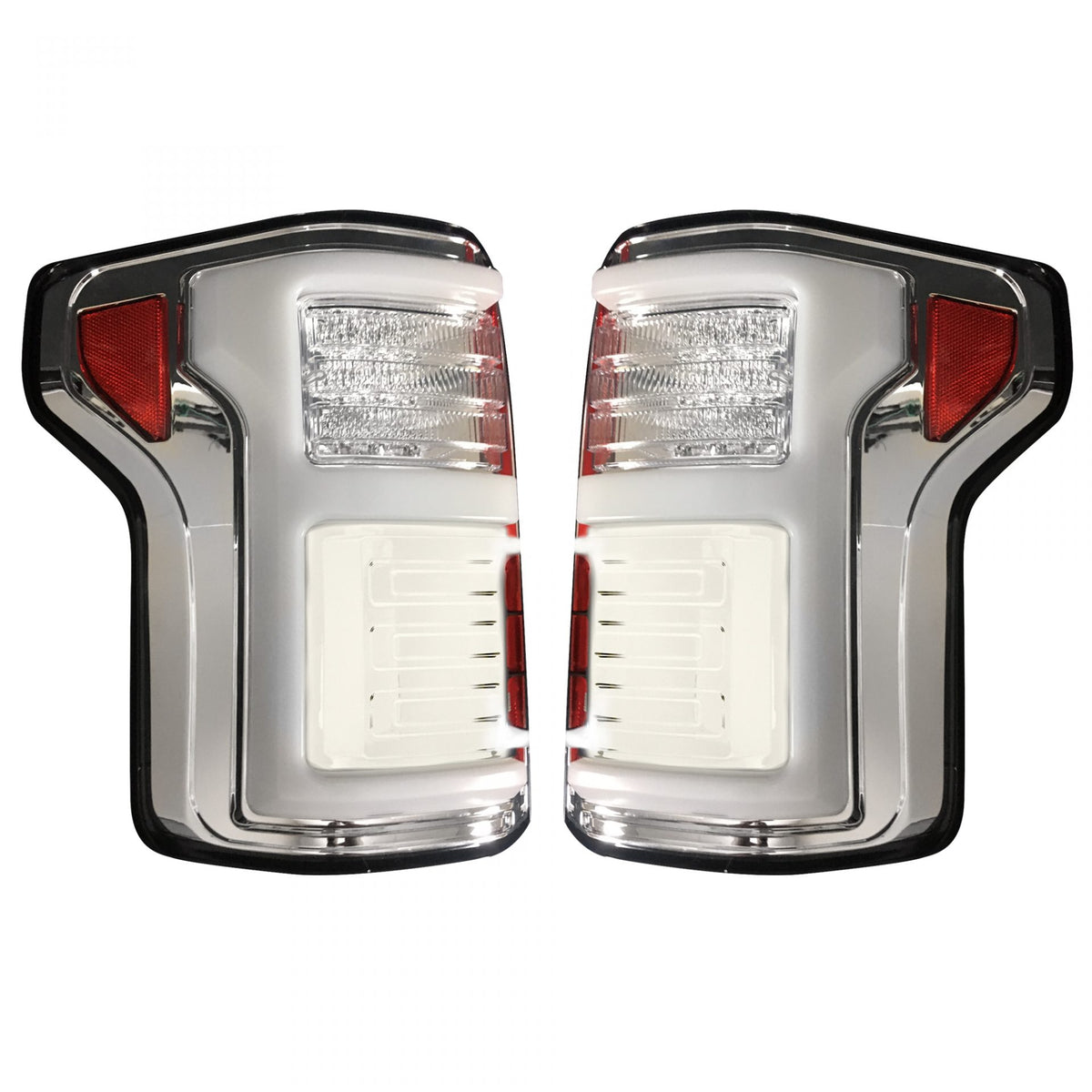 Ford F150 15-17 &amp; Raptor 17-19 (Replaces OEM LED) Tail Lights OLED Clear
