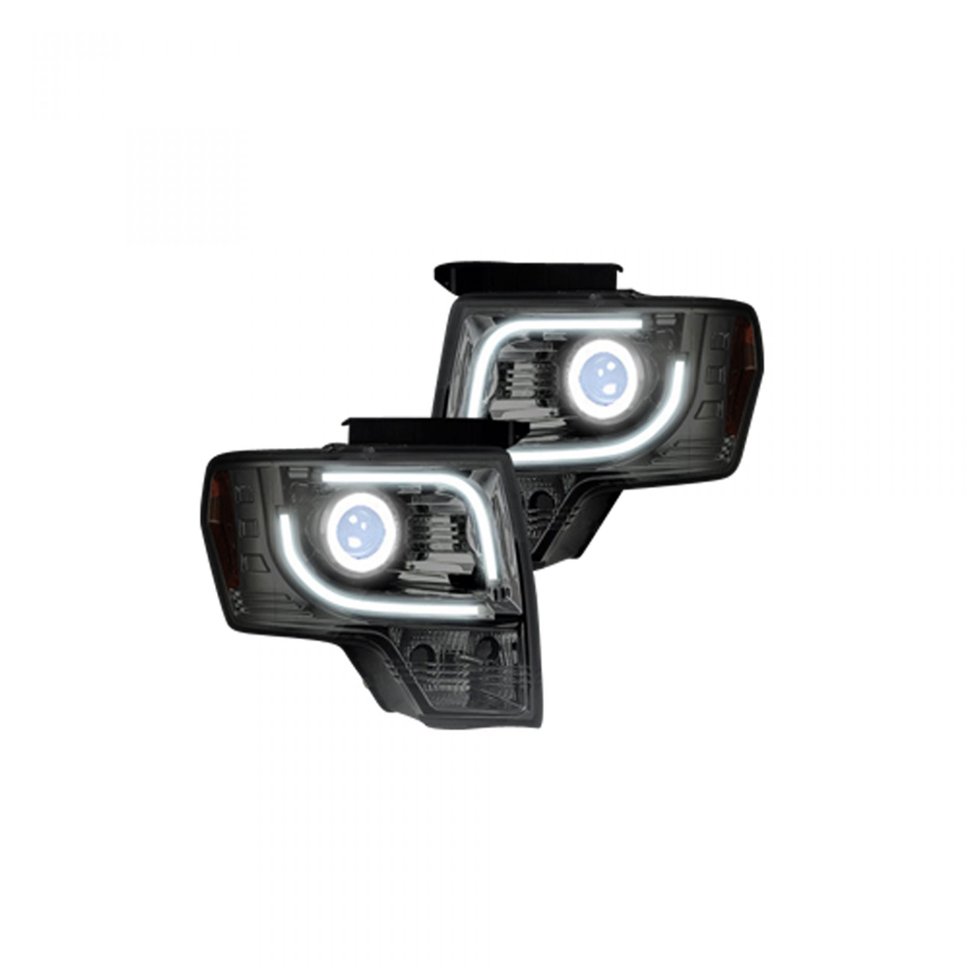 Ford F150 & Raptor 13-14 Projector Headlights in Clear/Chrome