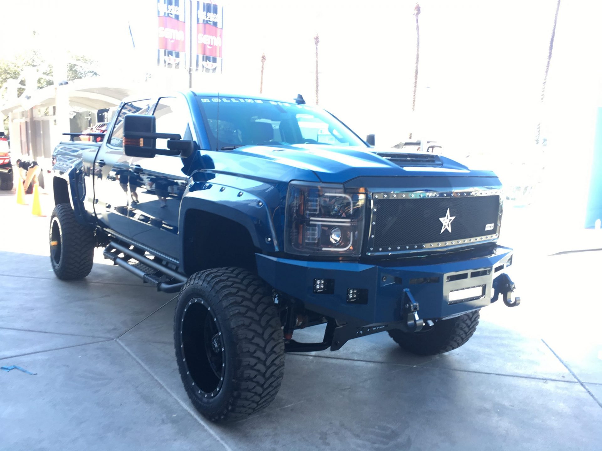 Chevy Silverado 1500 14-16 Projector Headlights OLED Halos, DRL Smoked/Black