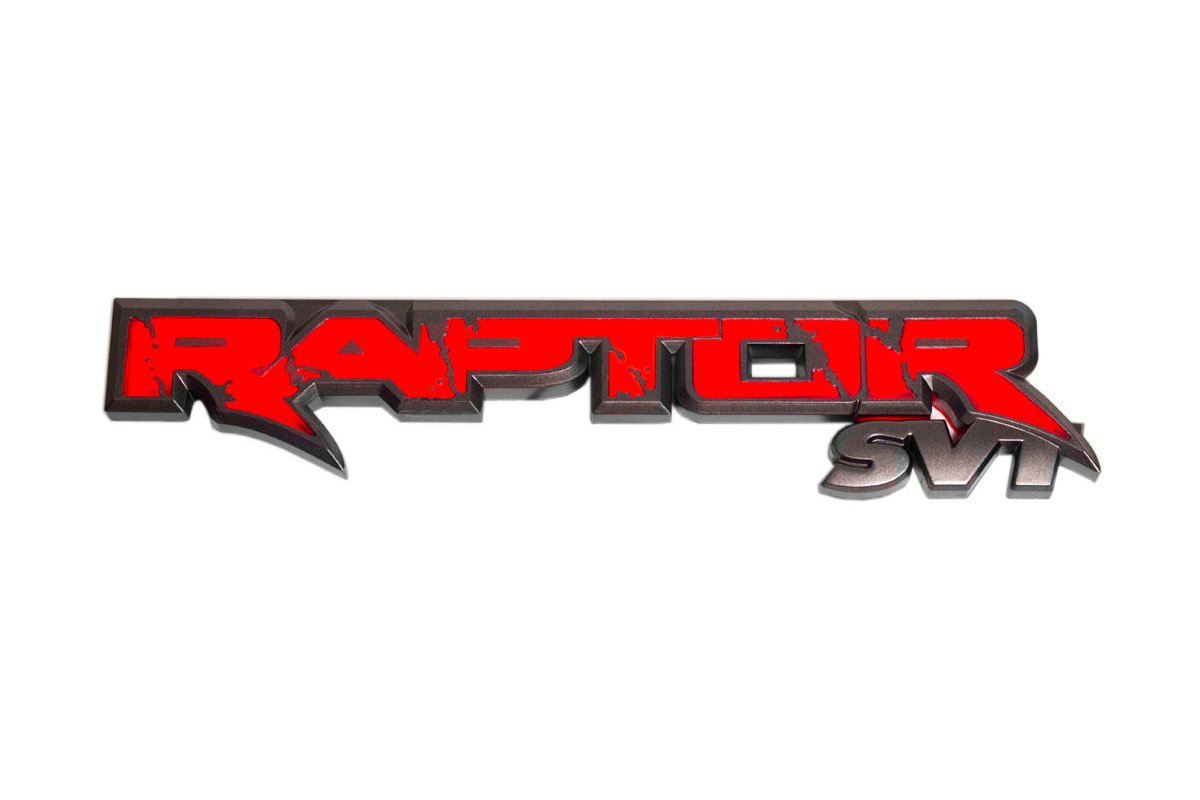 Ford SVT Raptor 09-14 Illuminated Emblem in Red Illumination