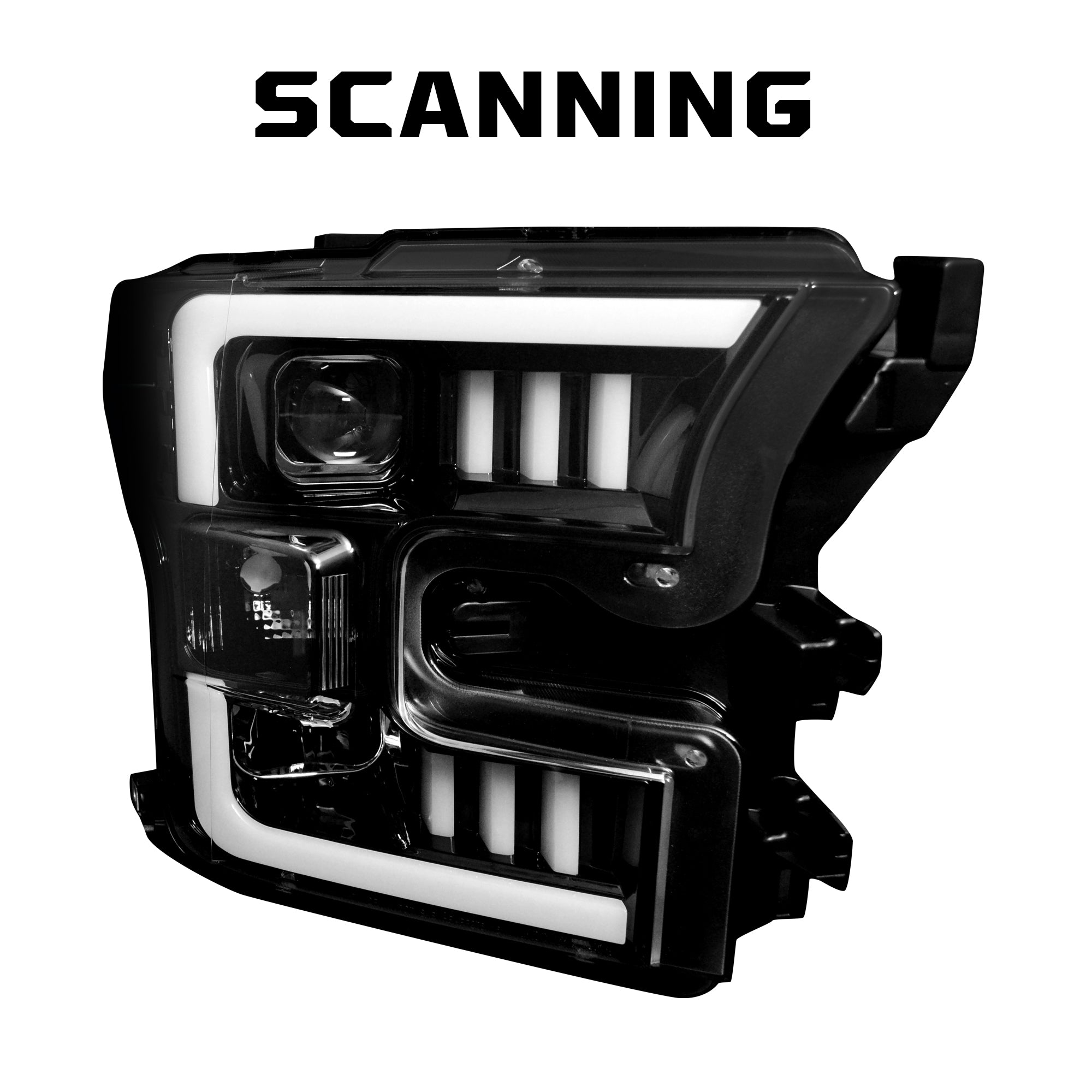 Ford F150 15-17 Projector Headlights OLED DRL LED Scanning
