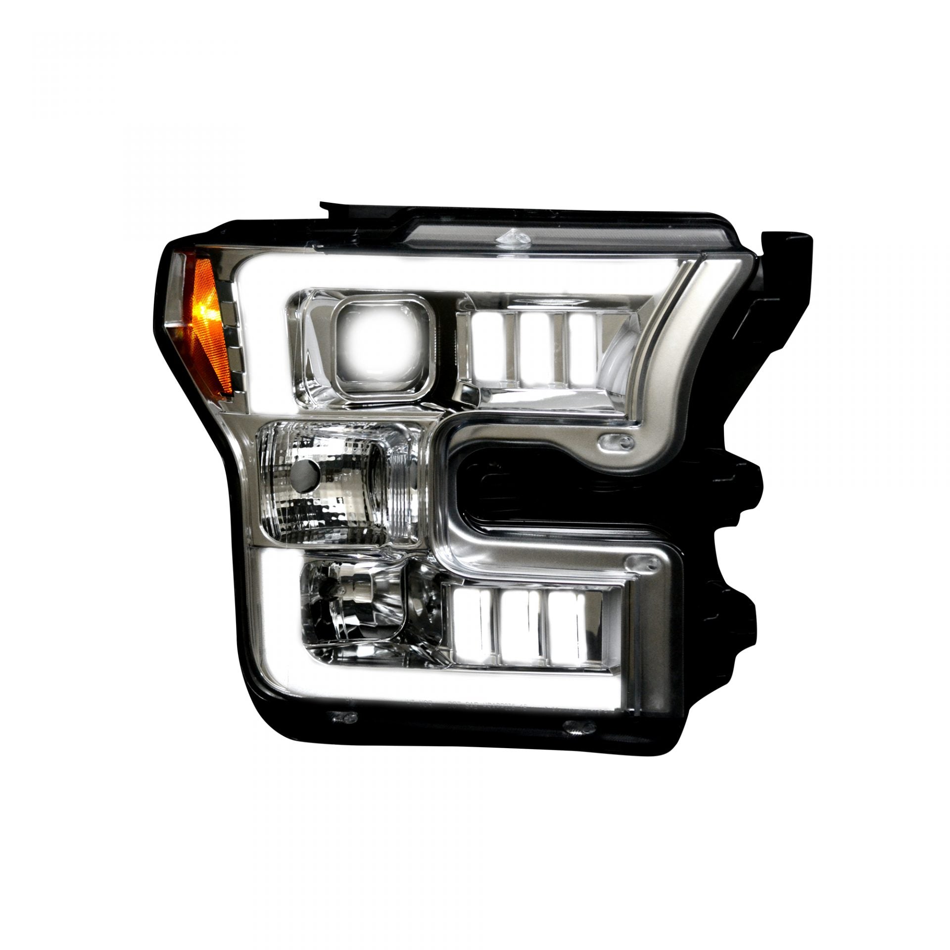 Ford F150 15-17 Projector Headlights in Clear/Chrome - GoRECON