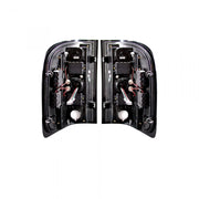 Chevy Silverado Single-Wheel 07-13 &amp; Dually 07-14 &amp; GMC Sierra 07-14 Tail Lights OLED Red Smoked