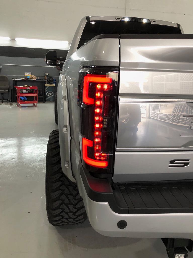 Ford Super Duty F250/350/450/550 17-19 (Replaces OEM LED) Tail Lights OLED in Clear