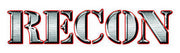 RECON 264304SL 18" RECON Logo Windshield Adhesive Decal - STEEL SILVER