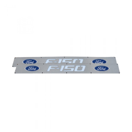 Ford F150 09-14 Illuminated Door Sill Brushed Finish Blue Illumination