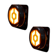 Jeep JK Wrangler 07-18 Amber Fender Light Front Side Fender OLED Smoked