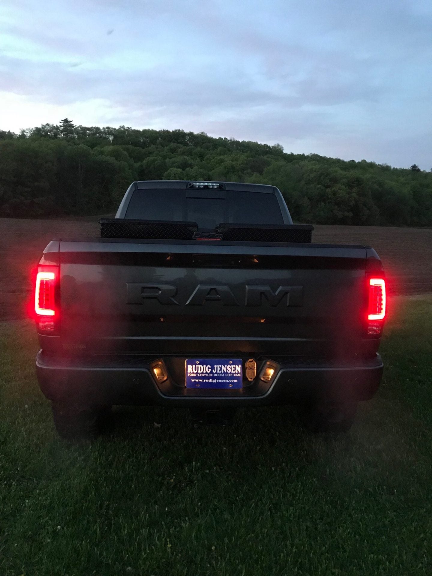Dodge RAM 1500/2500/3500 13-18 (Replaces OEM LED) Tail Lights OLED in Smoked