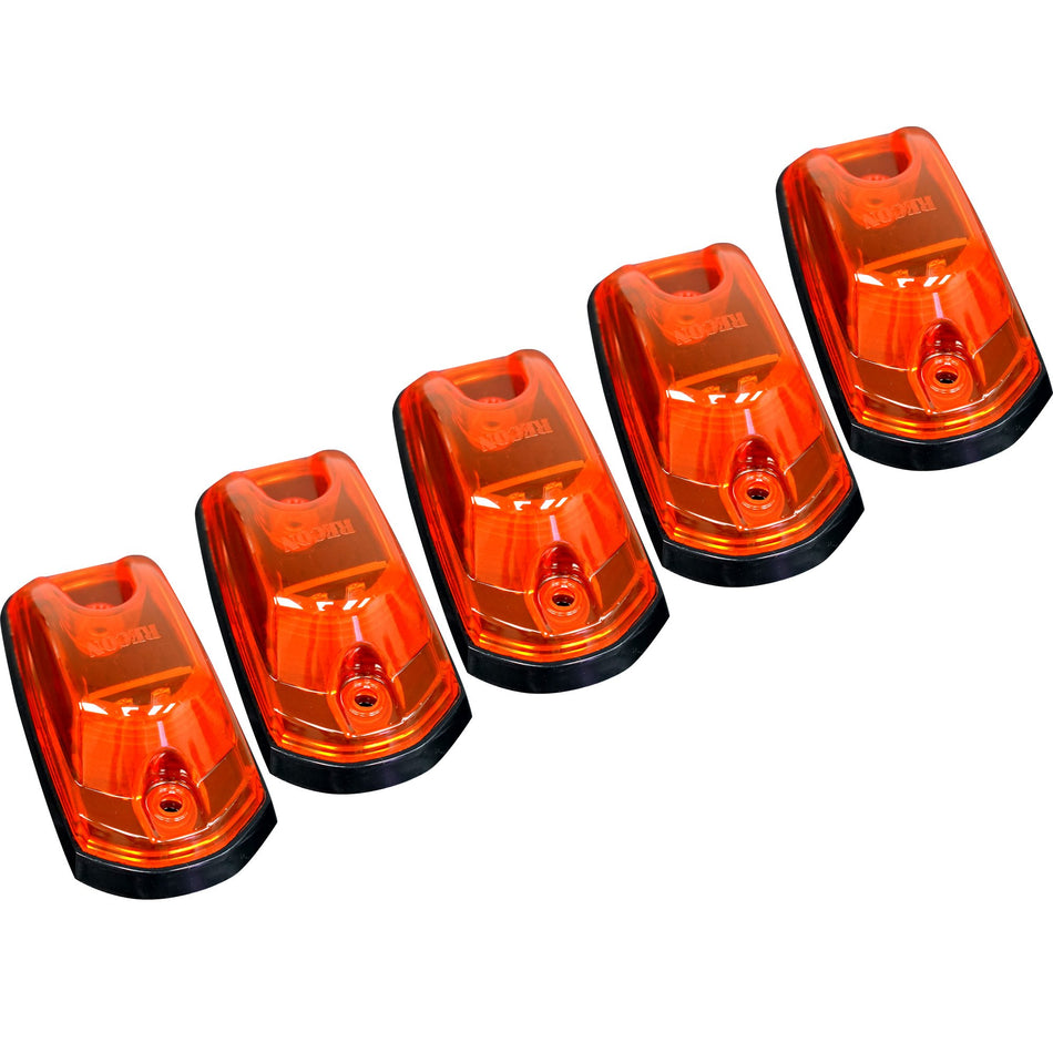 Ford Super Duty 17-23 (5-Piece Set) Cab Lights LED in Amber - (Attn: This part is for Ford trucks that DID NOT come with factory installed cab roof lights)