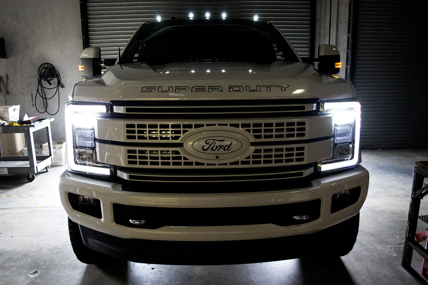 Ford Super Duty 17-19 5 Piece Cab Lights LED Clear Lens in Amber