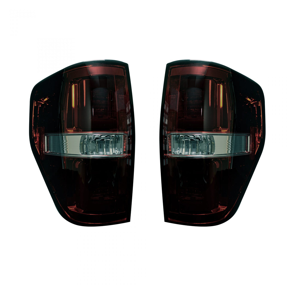 Ford F150 &amp; Raptor 09-14 Tail Lights OLED in Dark Red Smoked