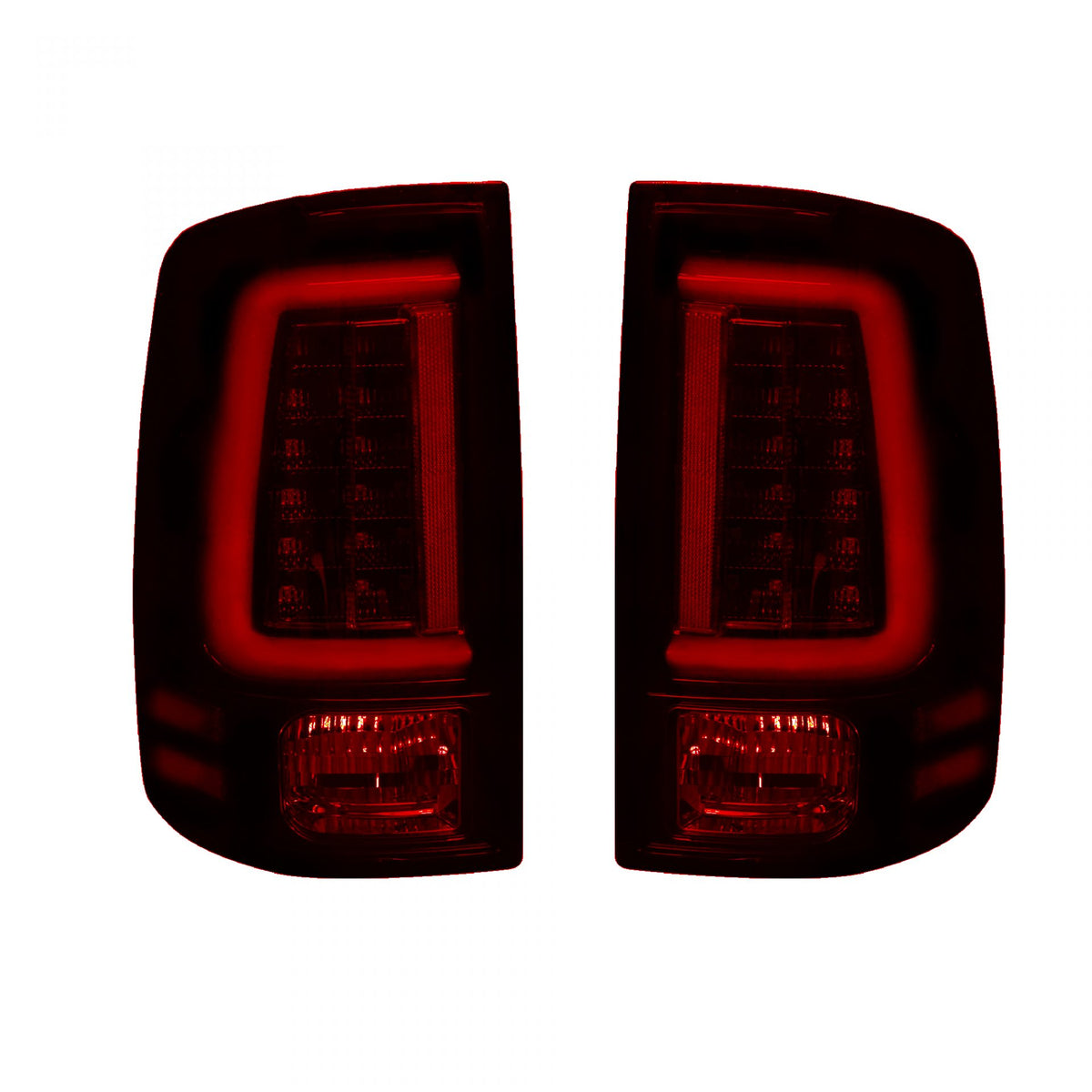 Dodge RAM 1500 09-18 &amp; 2500/3500 10-18 (Replaces OEM Halogen) Tail Lights OLED in Red