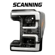 Ford Super Duty 17-19 Projector Headlights OLED DRL, LED Turn Signals Smoked
