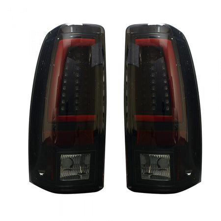 Chevy Silverado &amp; GMC Sierra 99-07 Tail Lights OLED in Smoked