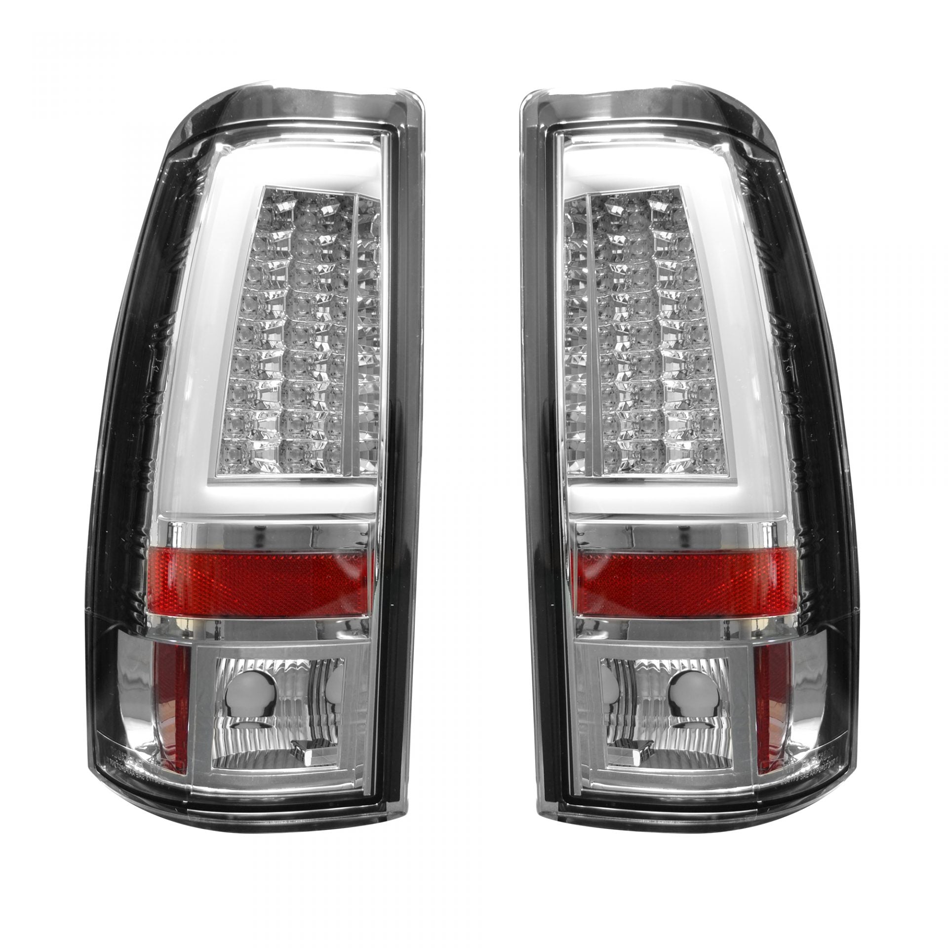 Chevy Silverado & GMC Sierra 99-07 Tail Lights OLED in Clear - GoRECON