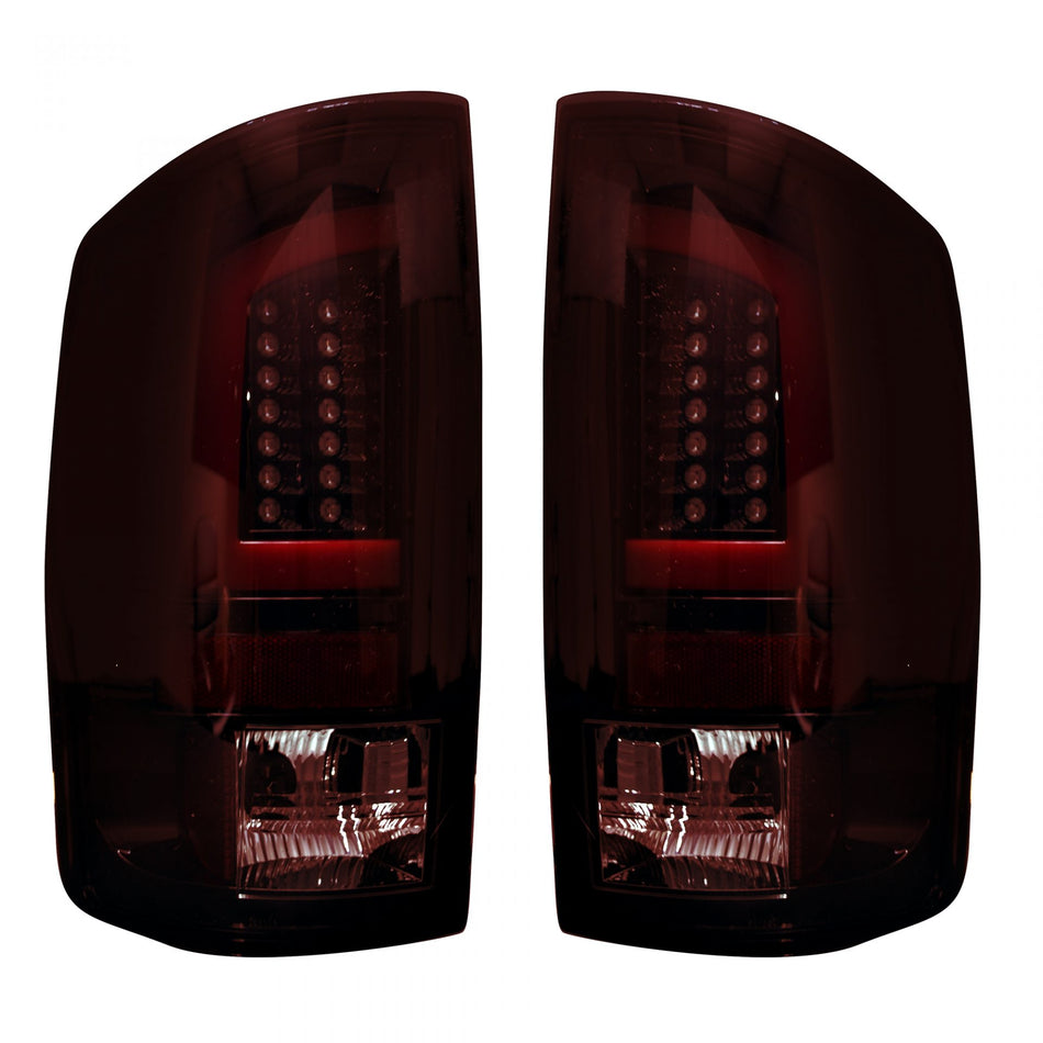Dodge RAM 1500 02-06 &amp; 2500/3500 03-06 OLED Tail Lights - Dark Red Smoked Lens