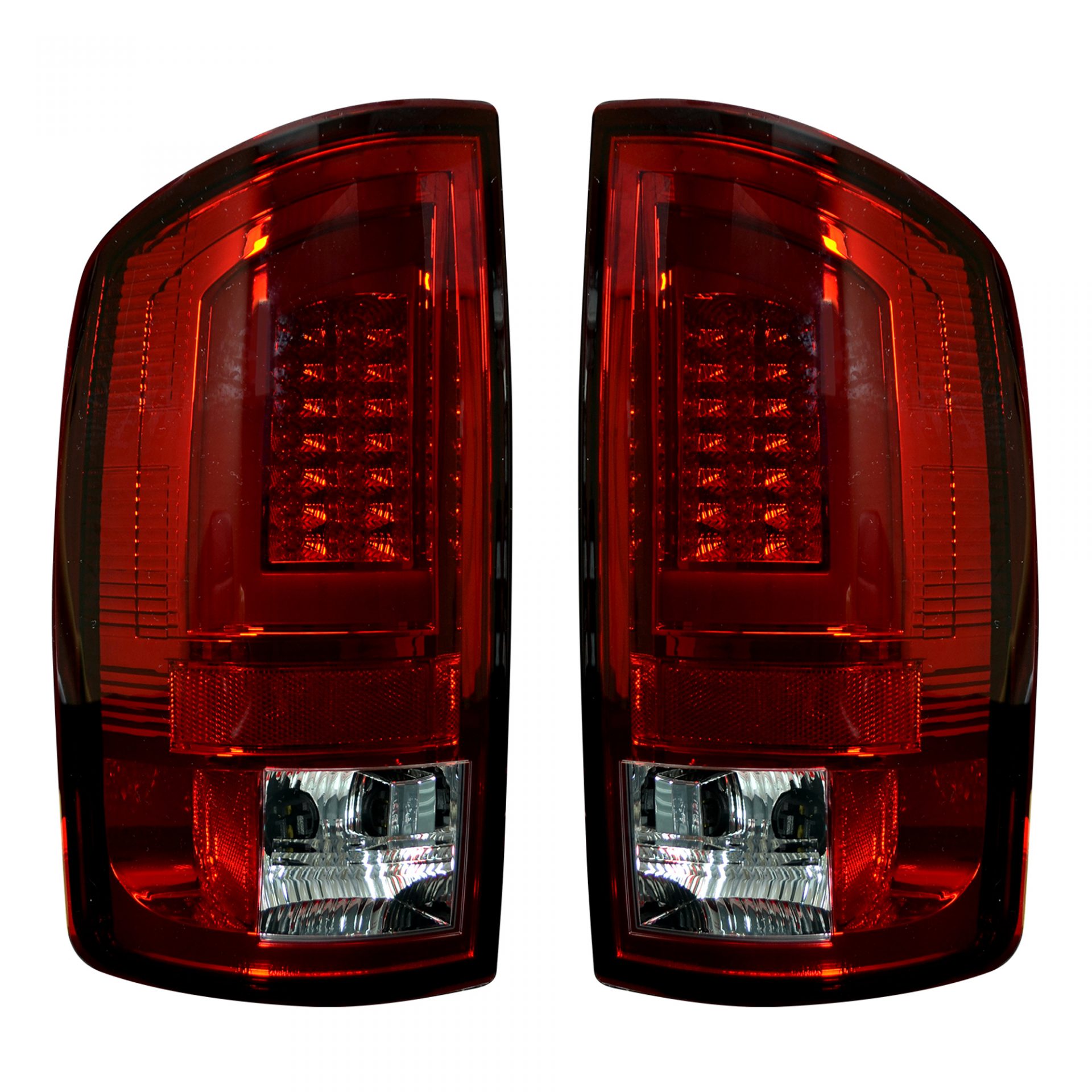 Dodge 07-08 RAM 1500 &amp; 07-09 RAM 2500/3500 OLED TAIL LIGHTS - Red Lens