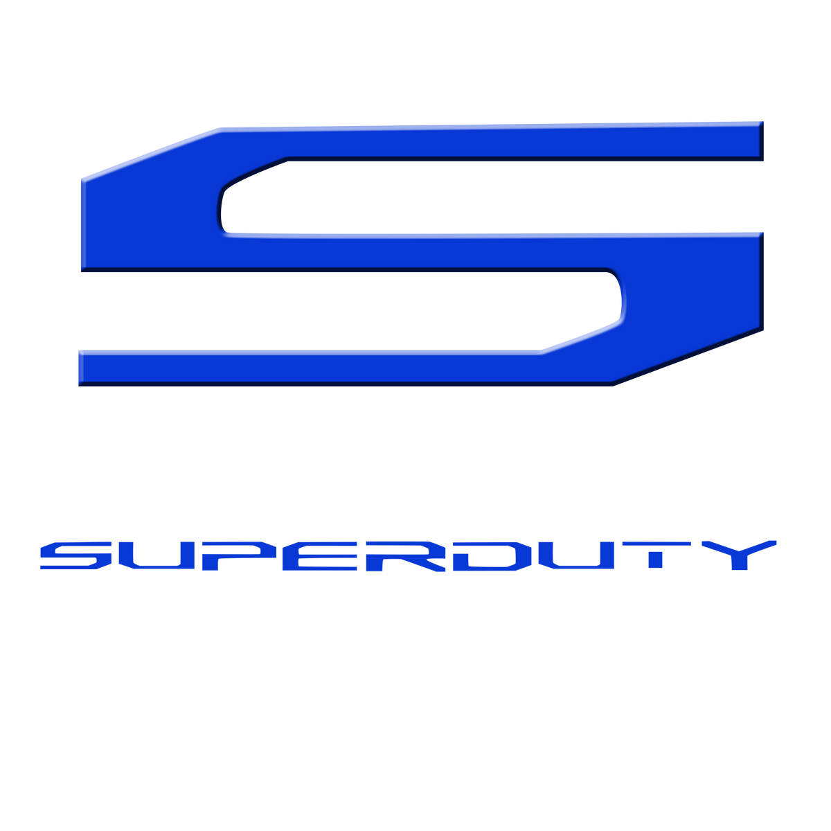 17-19 SUPERDUTY Raised Logo Acrylic Emblem Insert 3-Piece Kit for Hood, Tailgate, &amp; Interior WHITE