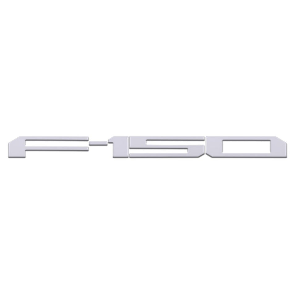 Ford F150 18-20 1-Piece Rear TAILGATE Acrylic Emblem Insert in Chrome