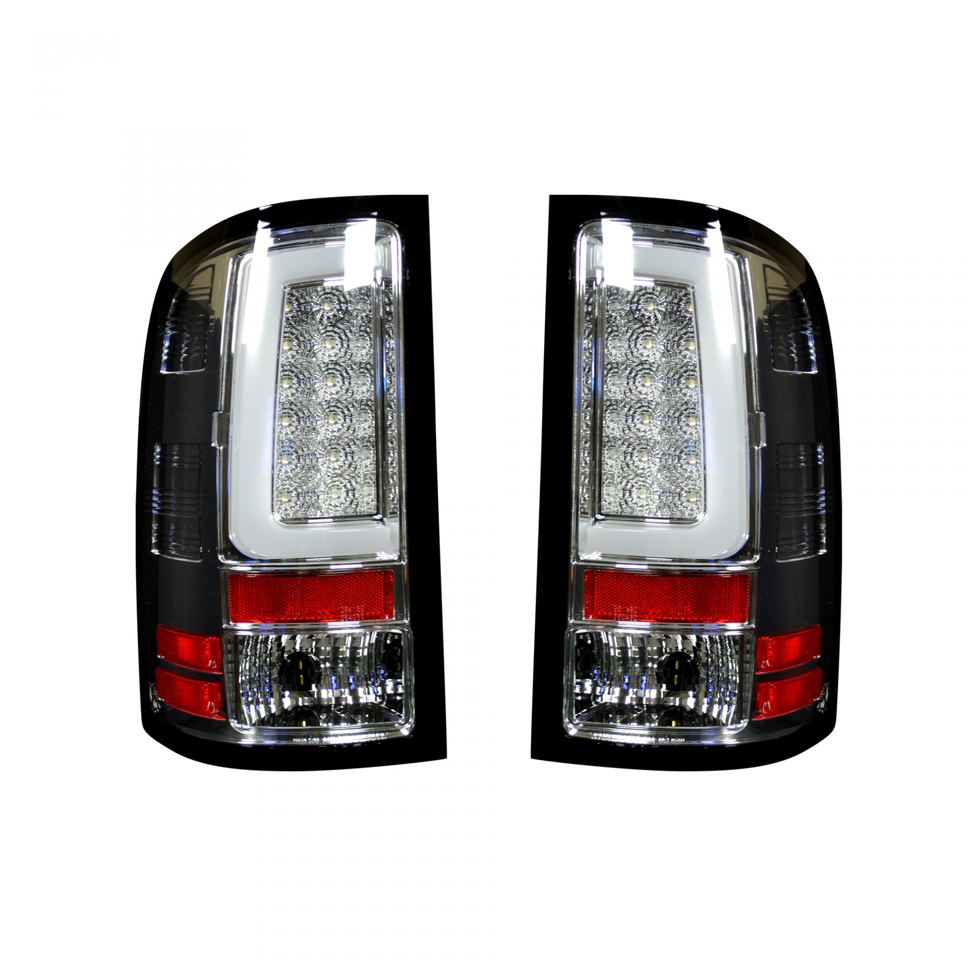 GMC Sierra 07-13 Tail Lights OLED in Smoked