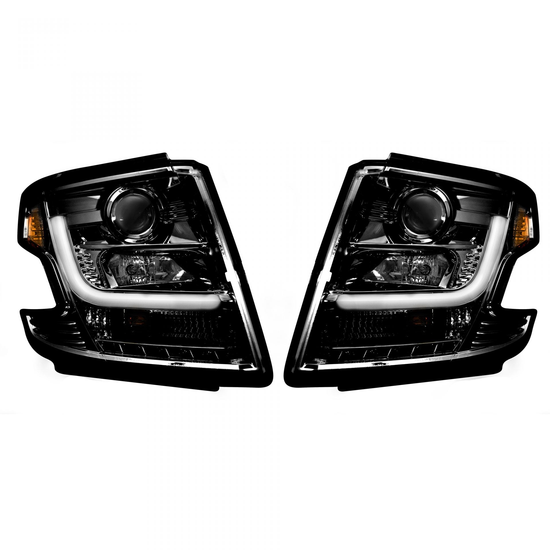 Chevy Tahoe 15-20 Projector Headlights OLED Halos, DRL