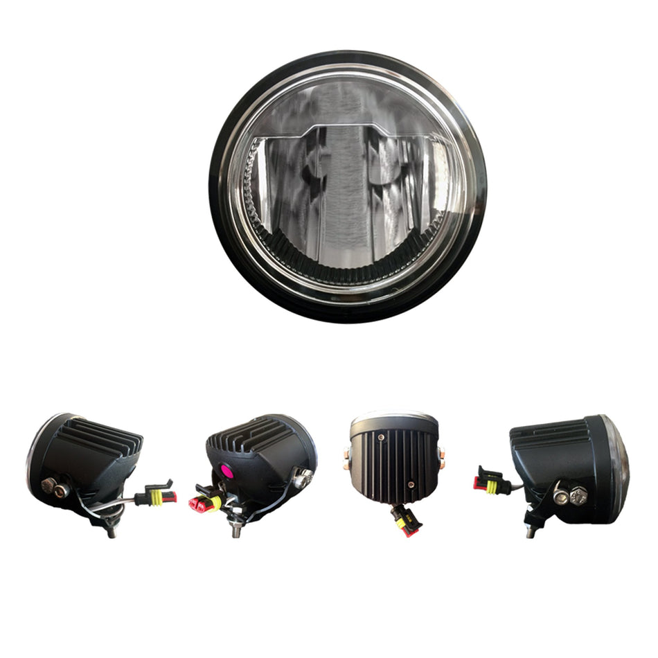 Driving Light Kit LED w/ Complete Wiring Hardware &amp; RECON Rock Guard