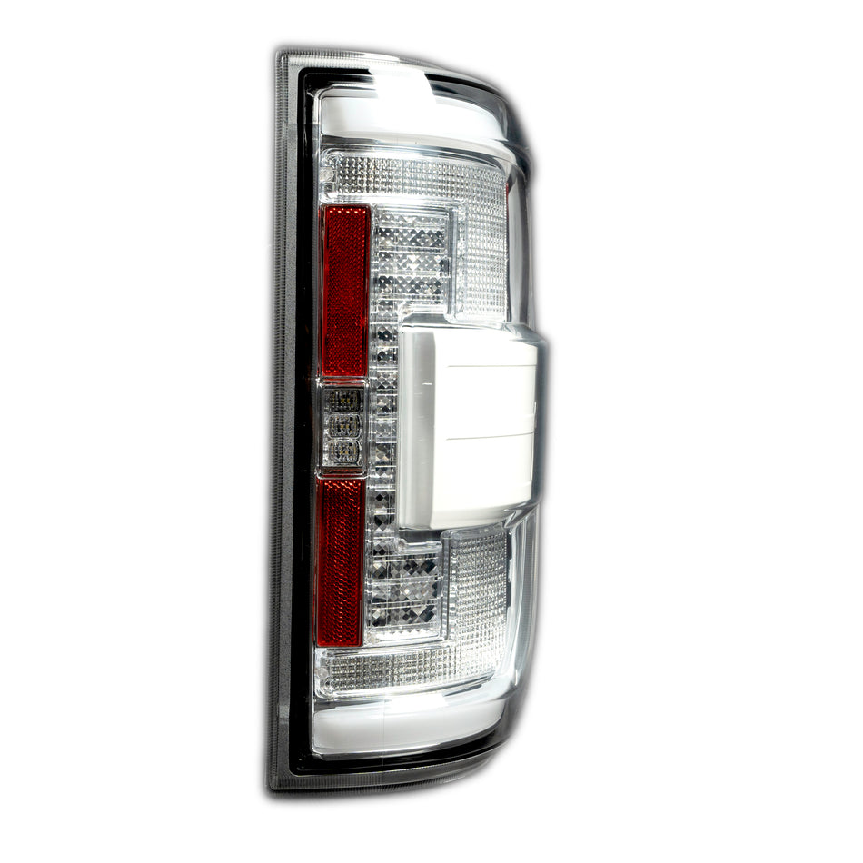 Ford F150 & Ford RAPTOR 21-23 (Attn: This Part ONLY Replaces OEM Factory Installed HALOGEN Style Tail Lights w/ Blind Spot Warning System aka BLIS) Start-Up Light Sequence OLED TAIL LIGHTS - Clear Lens