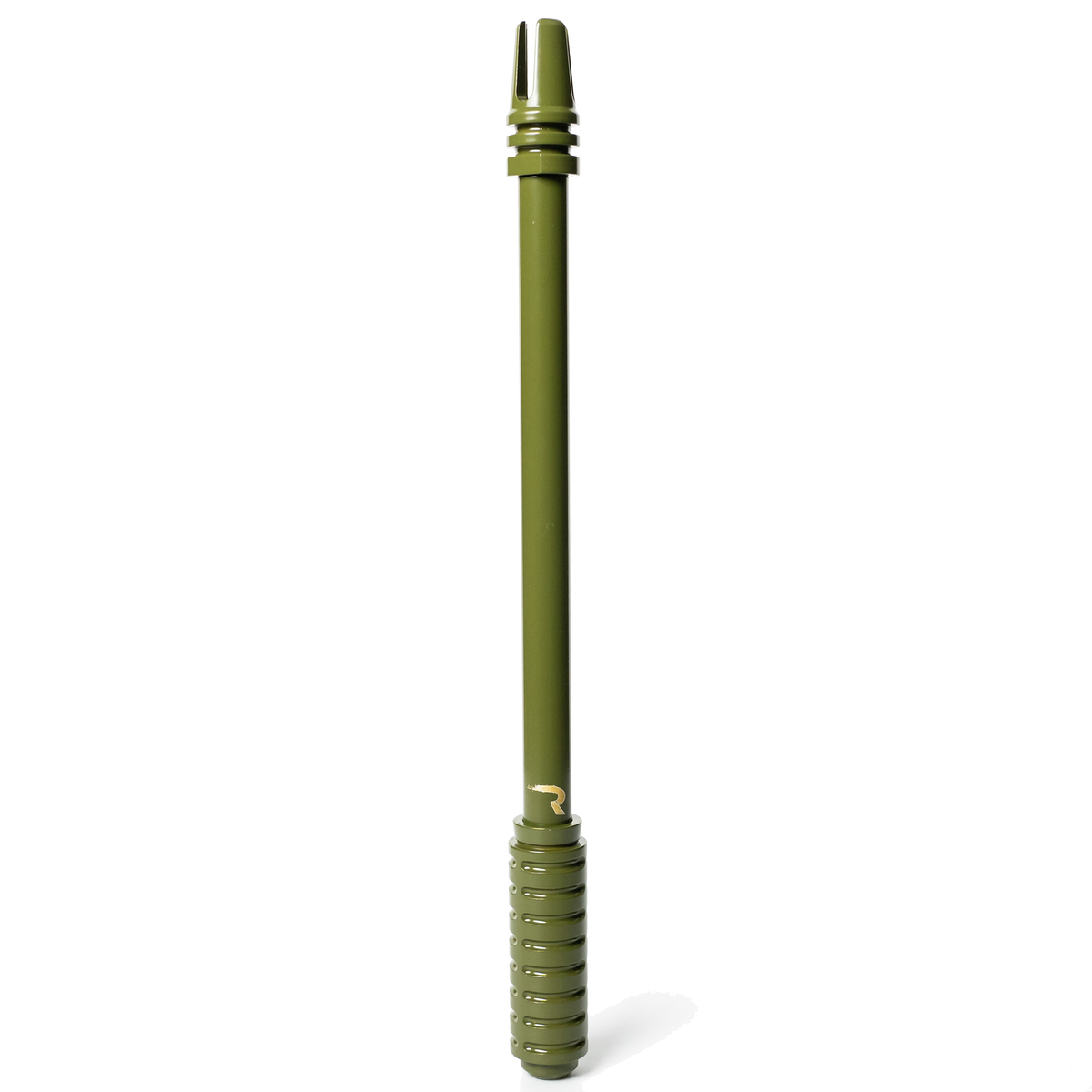264ANTCBGR - Rifle Barrel 10" Aluminum Combat Antenna w/ 3-Pronged Flash Hider - Universal Fitment Fits All Makes & Models w/ OEM Factory Threaded Antenna - ARMY GREEN