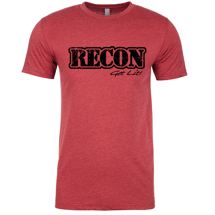 RECON Black Rock Texture on Red Shirt - GoRECON