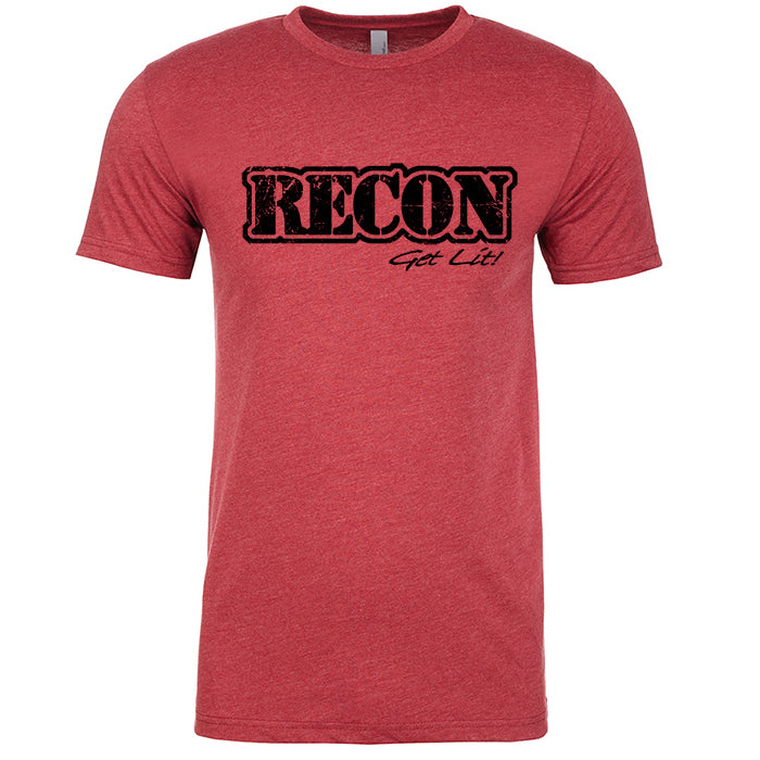 RECON Black Rock Texture on Red Shirt