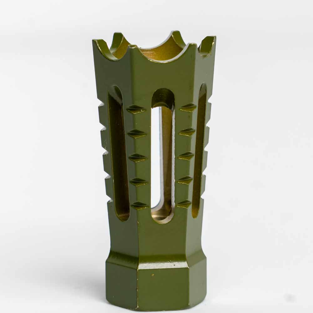 AR-15 Flared &amp; Spiked Door Rifle Barrel Antenna Tip Flash Hider Olive Drab/Army Green