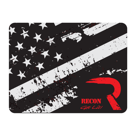 Roof Vinyl Wrap - RECON Black & Silver USA Flag