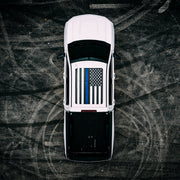 Roof Vinyl Wrap - USA Thin Blue Line Flag